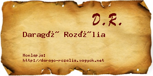 Daragó Rozália névjegykártya