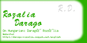 rozalia darago business card